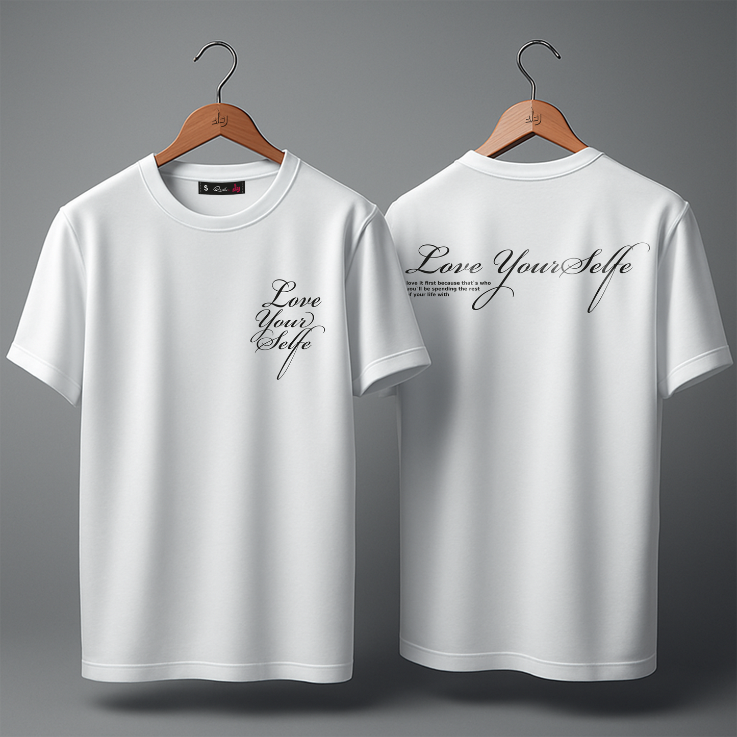 T-shirt over size ( love yourself )