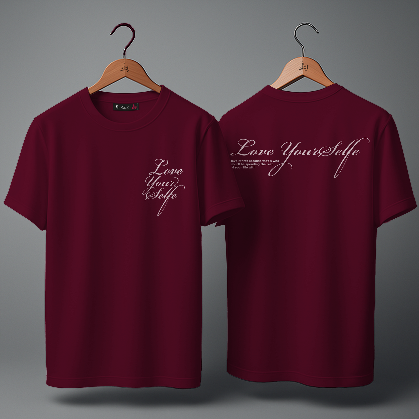 T-shirt over size ( love yourself )
