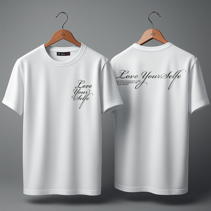T-shirt over size  ( love yourself )