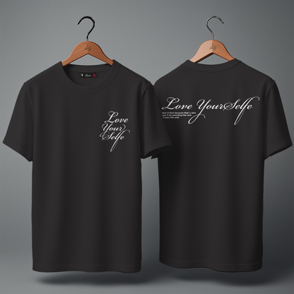 T-shirt over size  ( love yourself )
