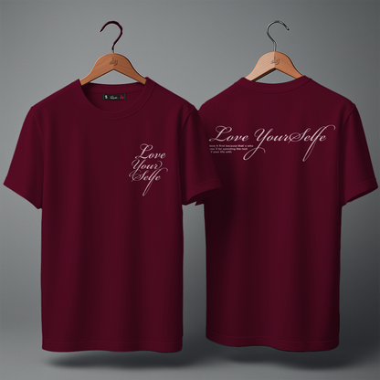 T-shirt over size  ( love yourself )